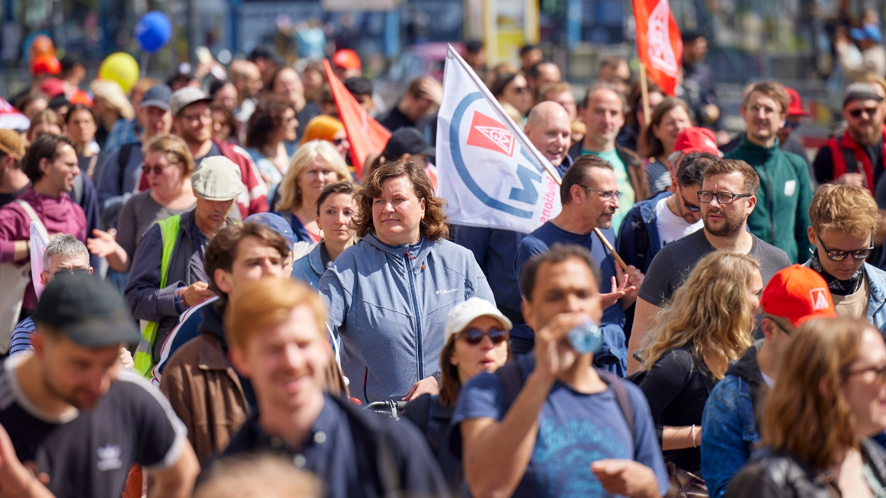 1. Mai 2023 in Berlin mit Jörg Hofmann