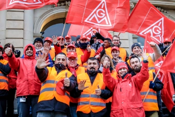 Demonstration des Sozialstaatsbündnisses Heilbronn