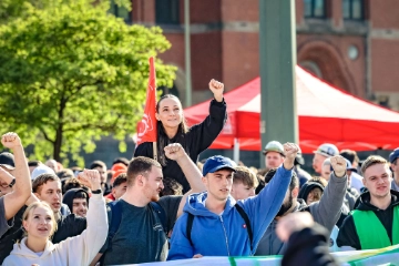 Demonstration des Sozialstaatsbündnisses Heilbronn