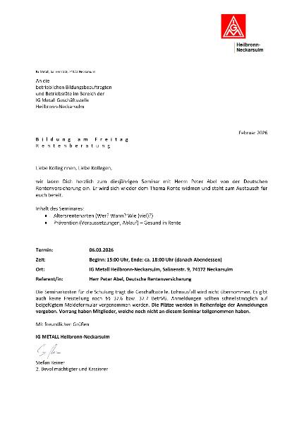 Bildung am Freitag 