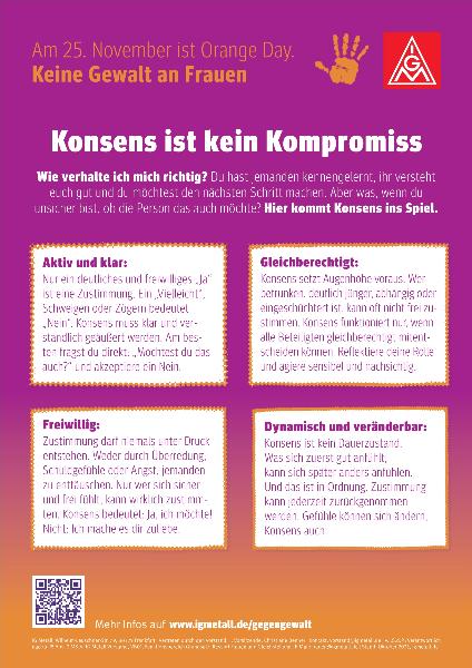Plakat Konsens ist kein Kompromiss