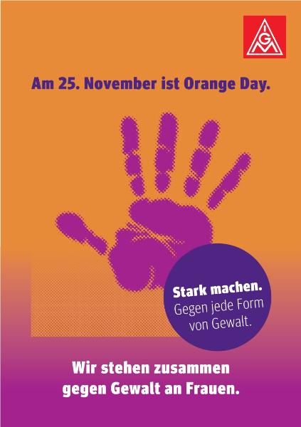 Flyer Am 25. November ist Orange Day Ansicht