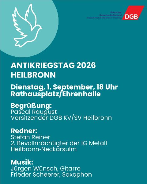 Antikriegstag Heilbronn 2026
