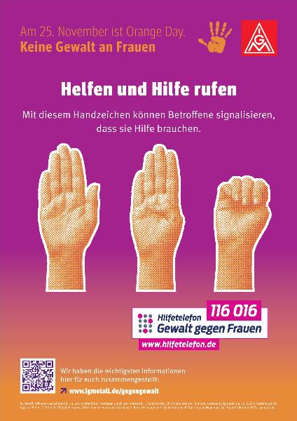 Plakat Helfen und Hilfe rufen